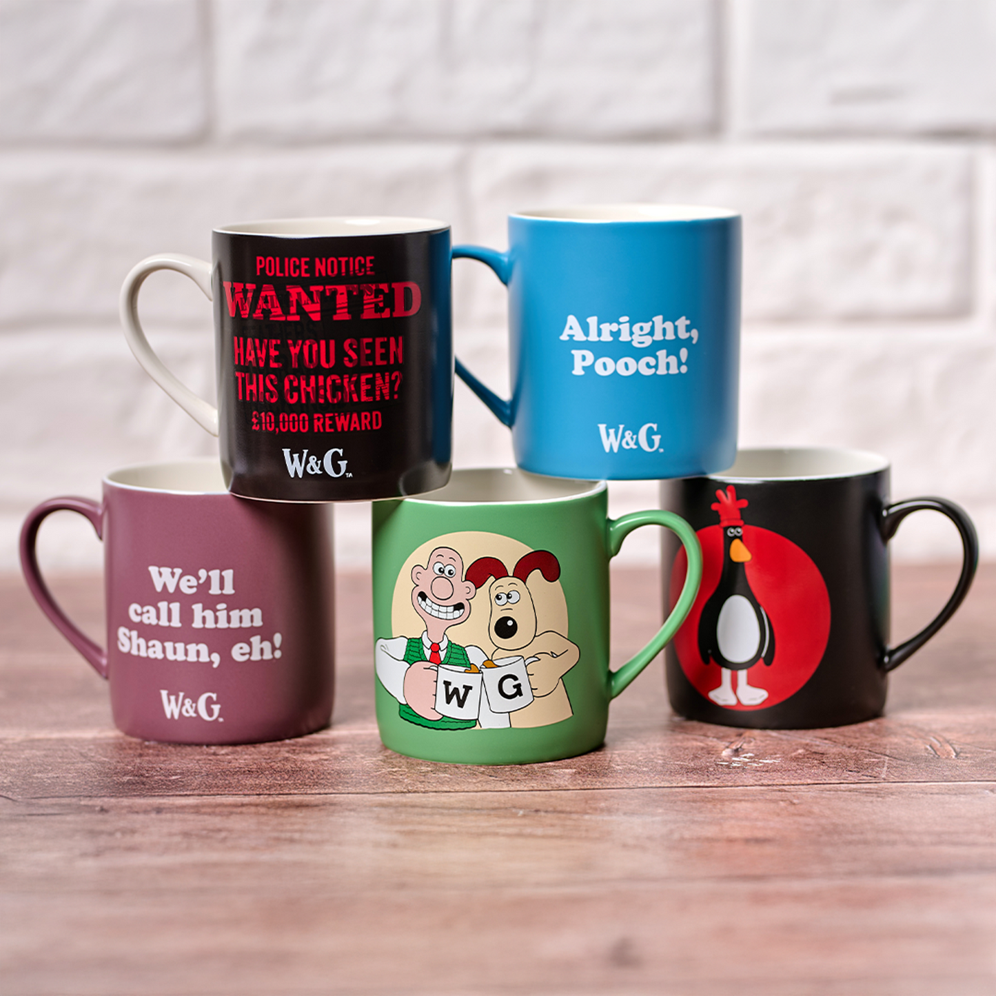 Mug signature Wallace & Gromit - Feathers 370 ml