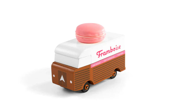 Furgone in legno Candycar World - Furgone Macaron Lampone