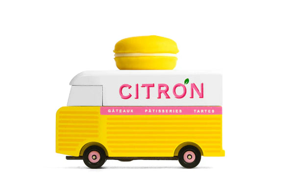 Furgone in legno Candycar World - Furgone Macaron al limone