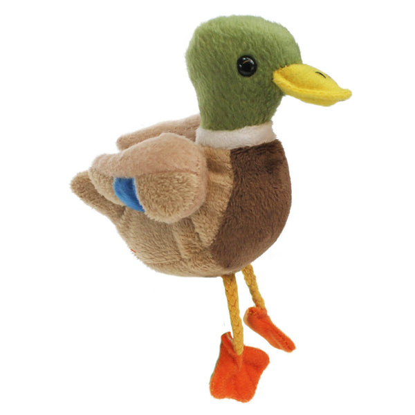 Vingerpoppetje van een wilde eend