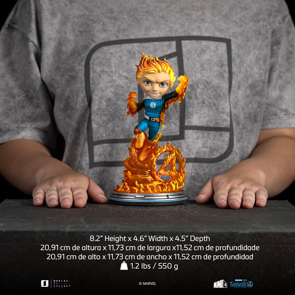 Figurine Human Torch (Blue Suit Variant) - Fantastic Four - Mini Co. - The Fantastic Four