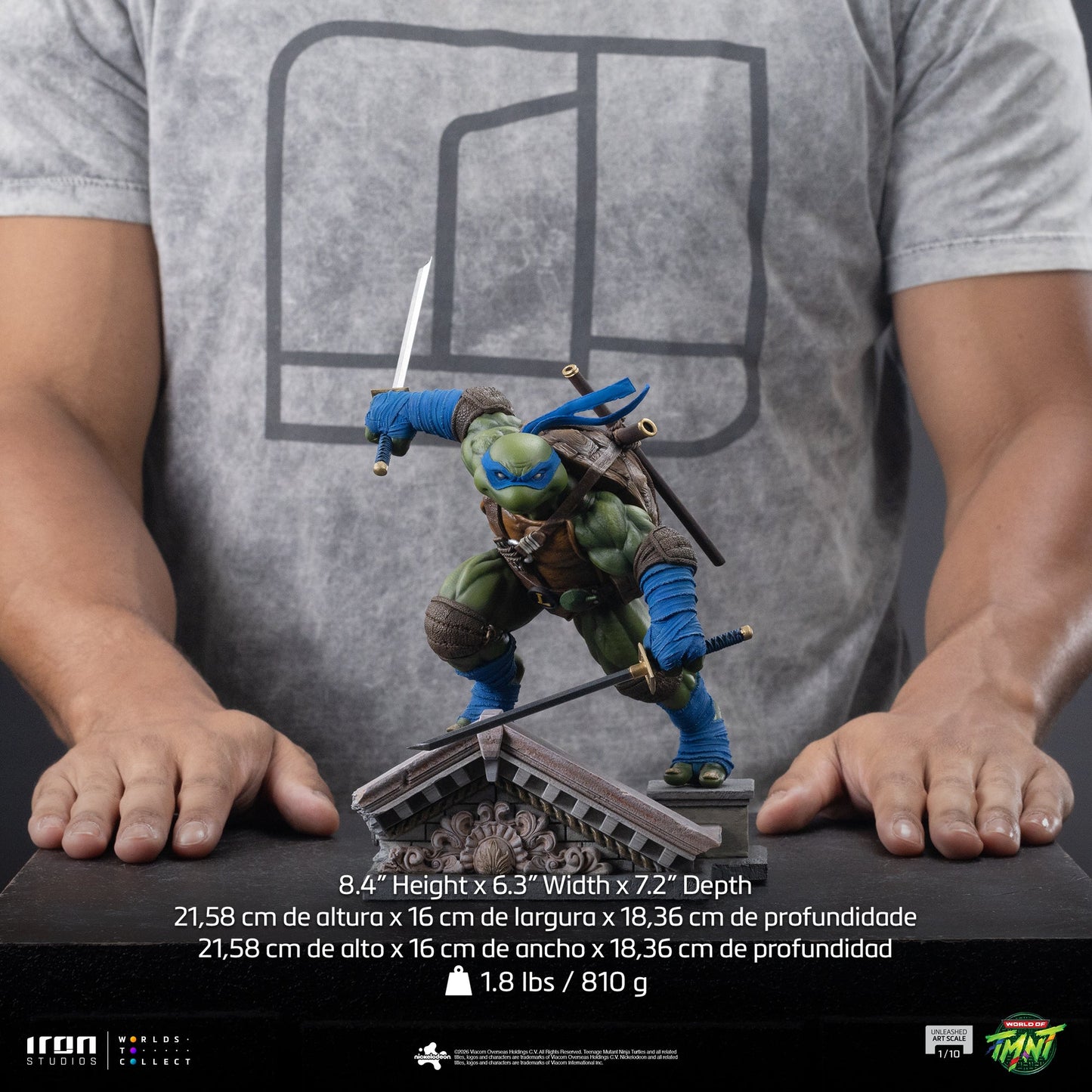 Pre-Order - Leonardo Unleashed Statue - Teenage Mutant Ninja Turtles - Art Scale 1/10 - Iron Studios