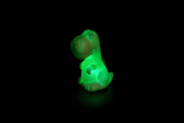 Mini luz noturna de dinossauros verdes