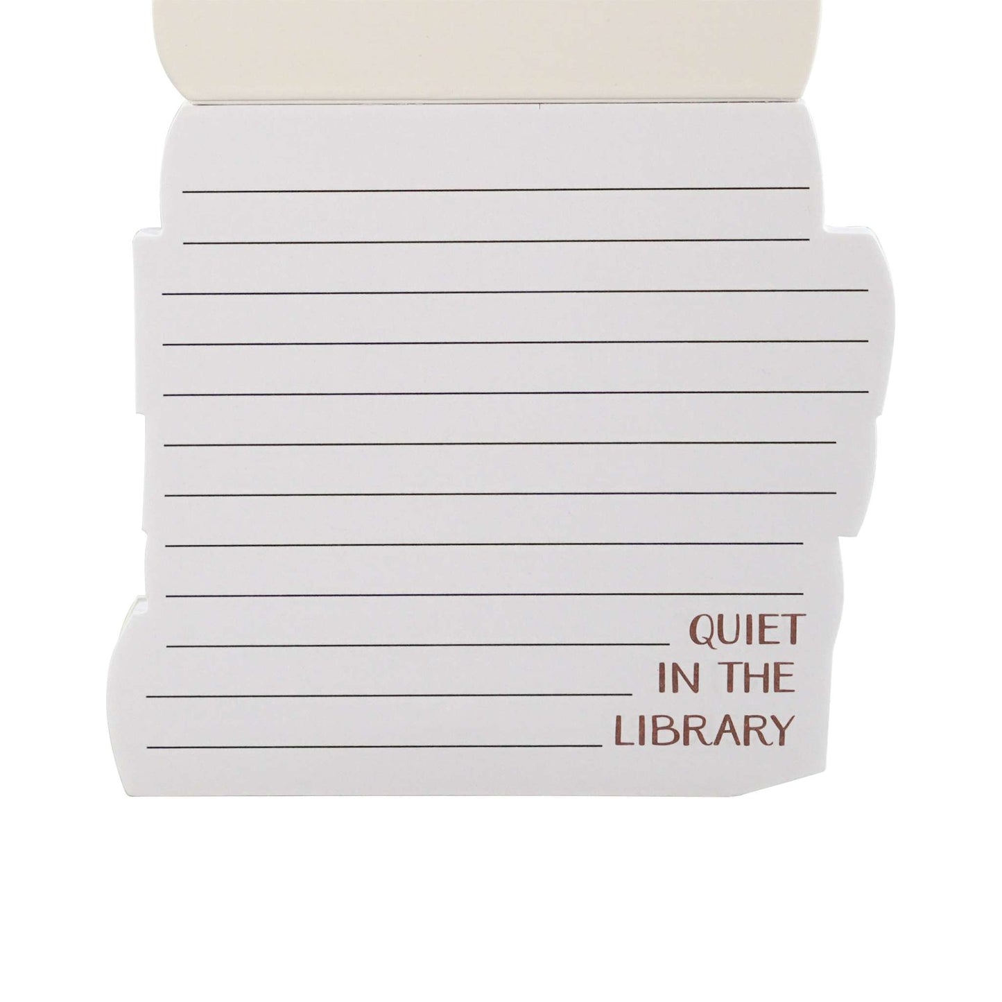 Carnet de poche découpé Pulteney Press - Quiet in Library