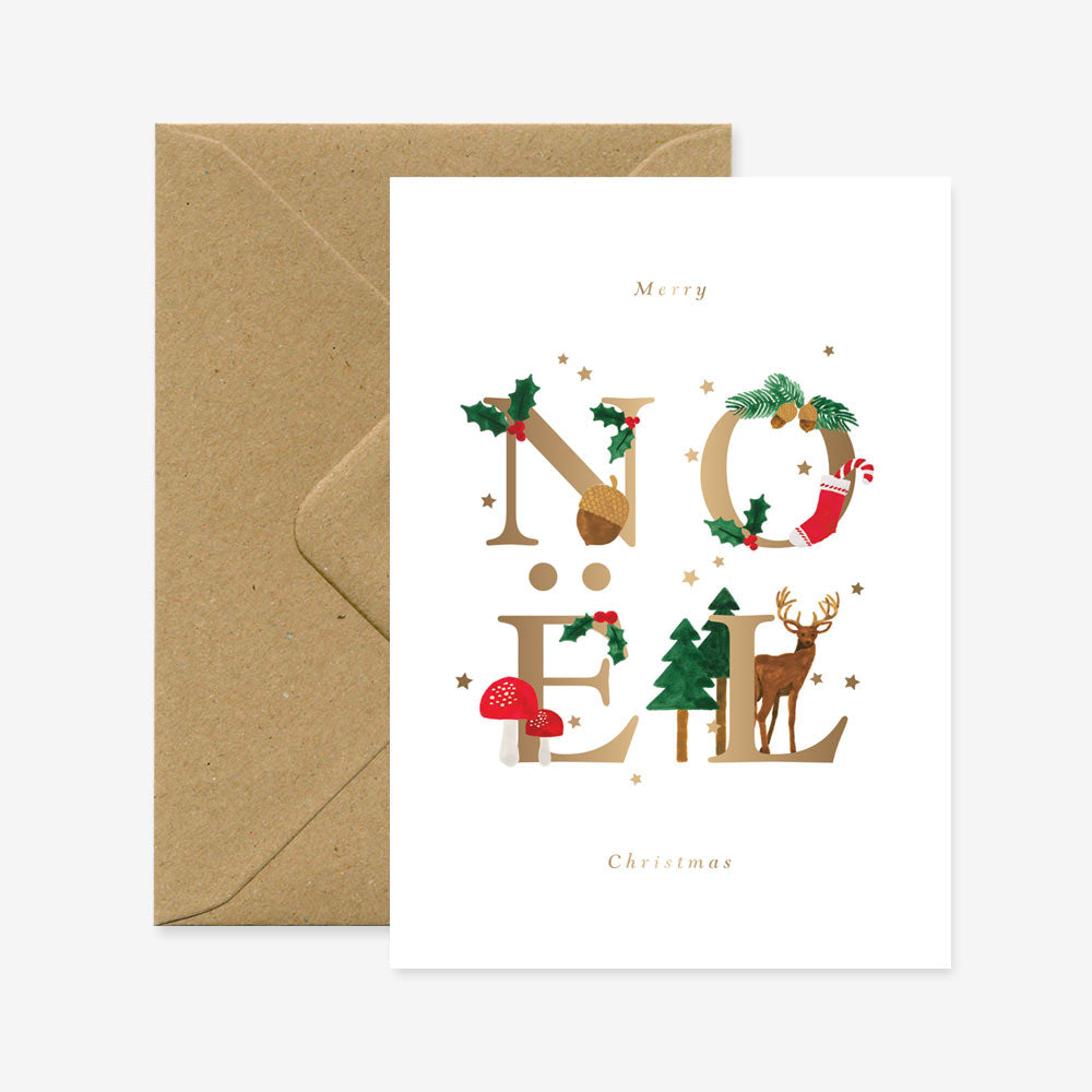 NOEL Letters - Carte de voeux