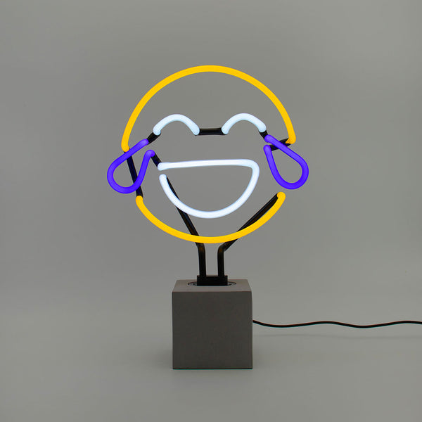 Neon sign 'Laugh Emoji'