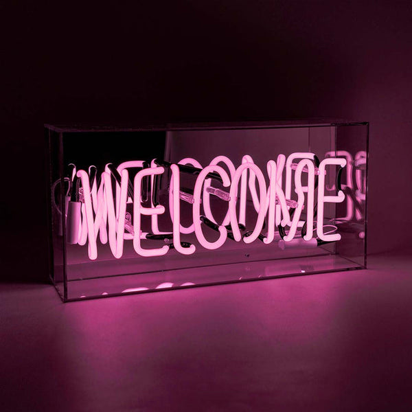 Néon WELCOME Rose Locomocean | Boutique d'objets cadeaux designs