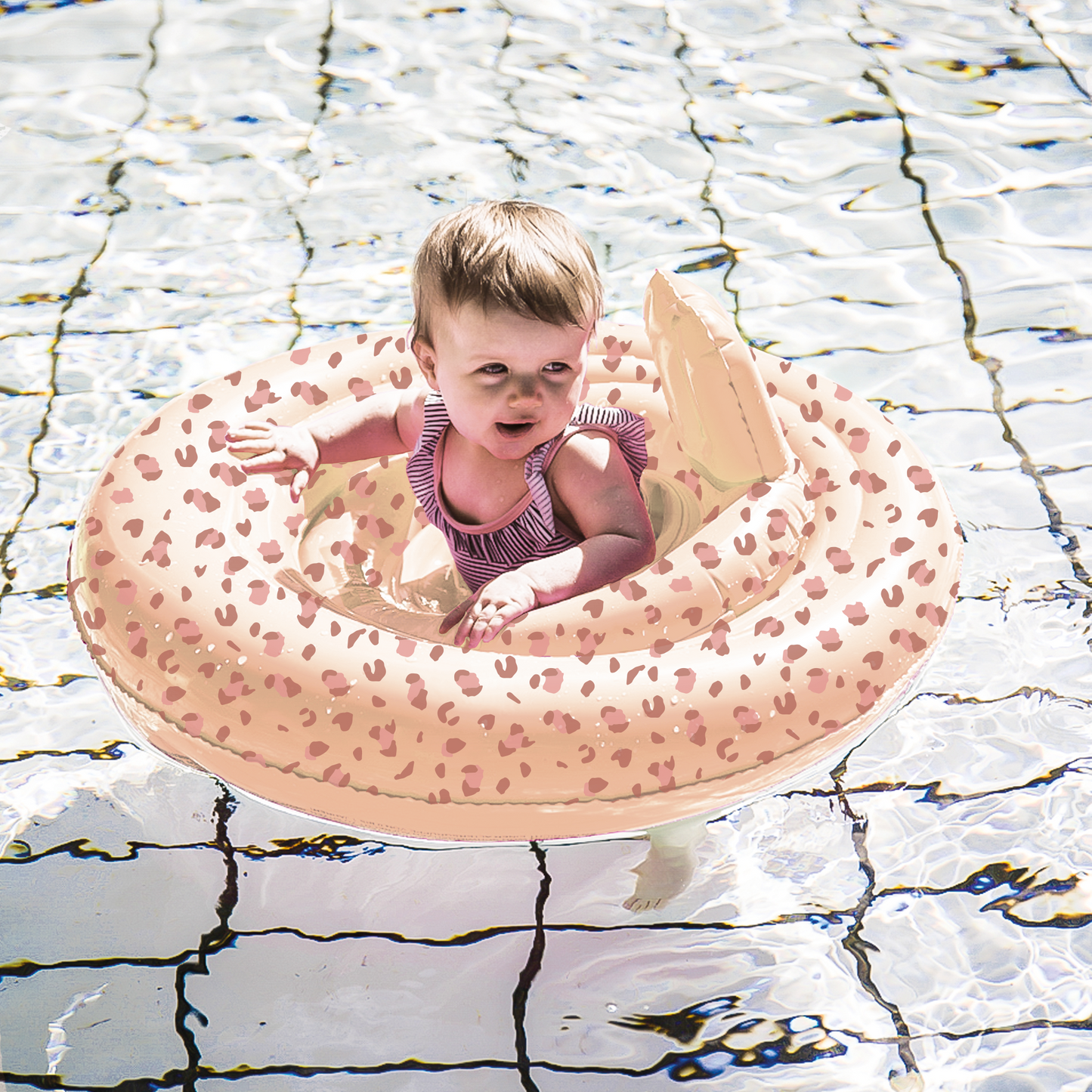 Baby Float - Old Pink - Leopard - 0/1 Years