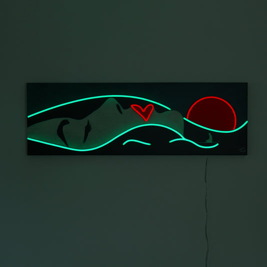 Face Landscape - Wall Painting (LED Neon)