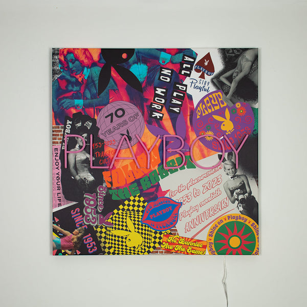 Playboy X Locomocean Collage Wall Art (LED Neon) - PETIT
