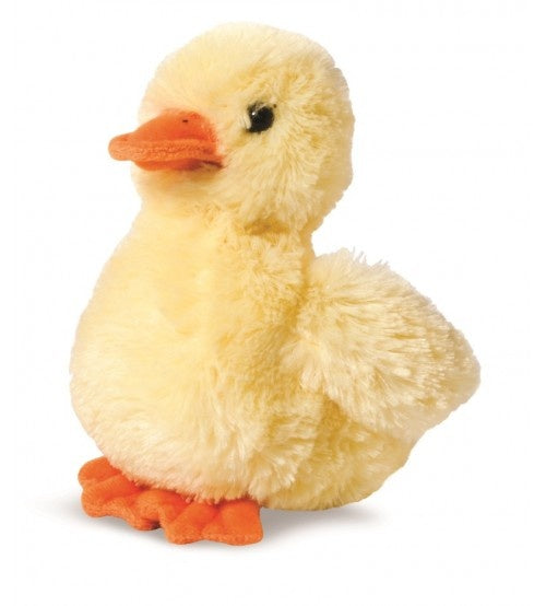 Peluche a forma di anatra gialla