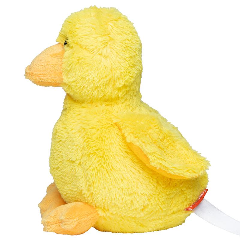 Peluche a forma di anatra gialla
