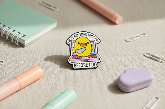 Pin’s Canard Jaune « I don’t give a Duck »