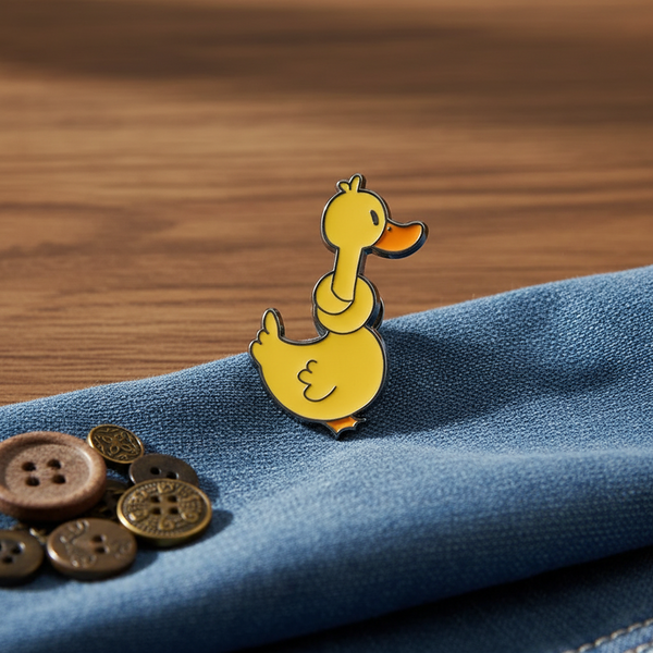 Twisted Neck Duck Pin