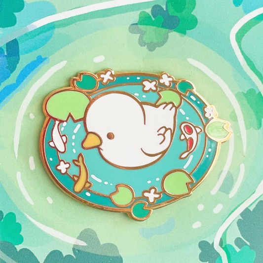 Pin's Canard Blanc sur l'eau