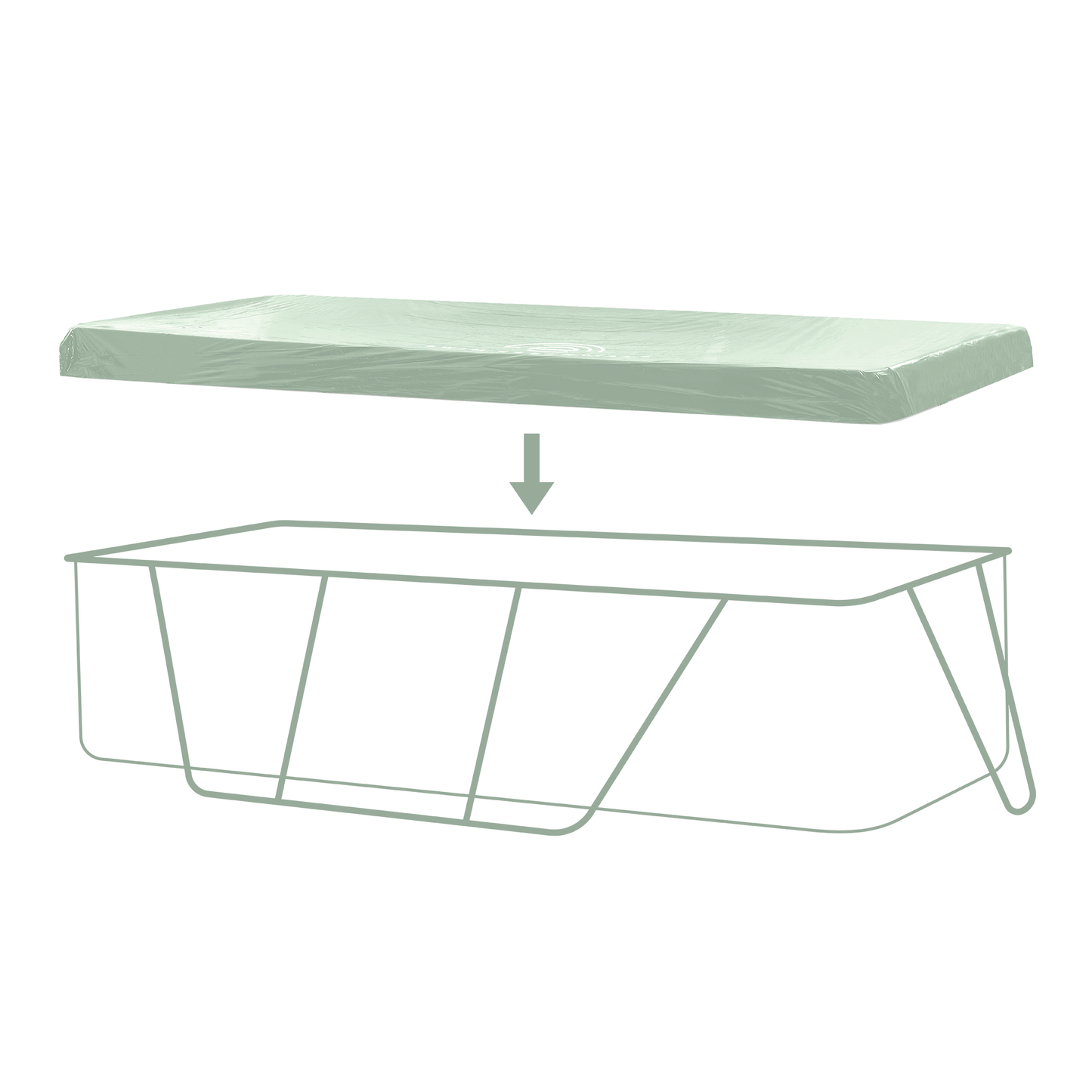 Pool Cover - Green - Essence - 400 x 200 cm