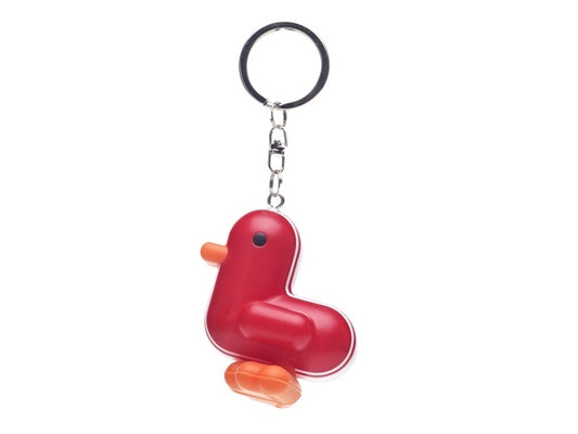 Red Duck Racer Keyring