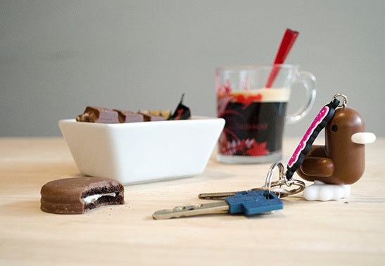 Brown Candy Duck Keyring