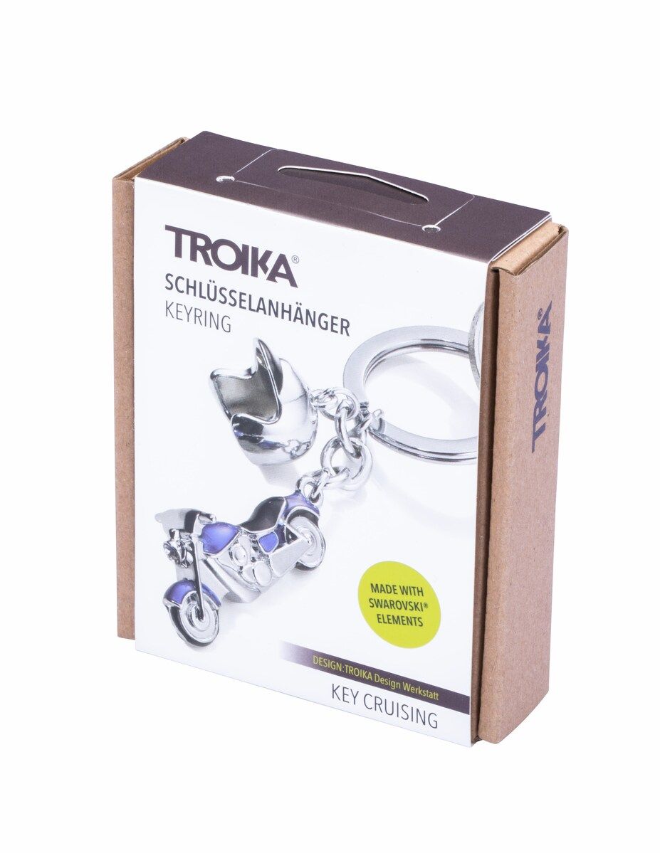 Blue Custom Motorcycle Key Ring