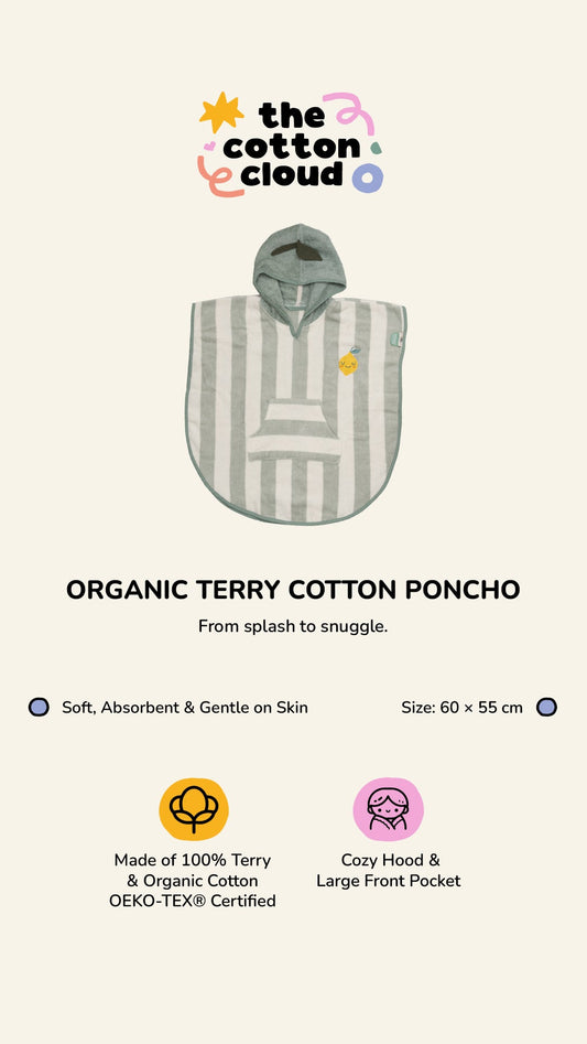 Poncho à capuche Mandy Mandarin