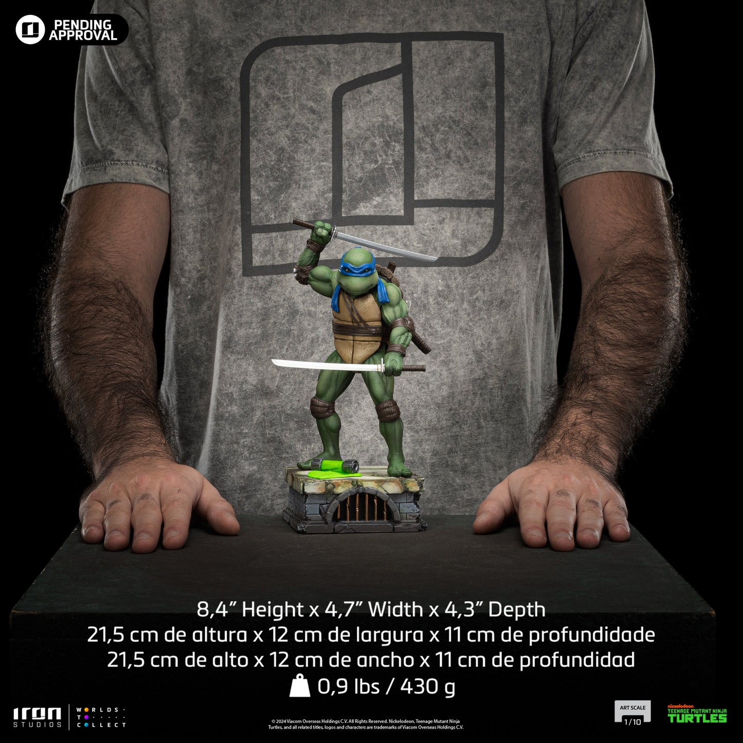 Statue Leonardo - TMNT Movie - Art Scale 1/10 - Teenage Mutant Ninja Turtles