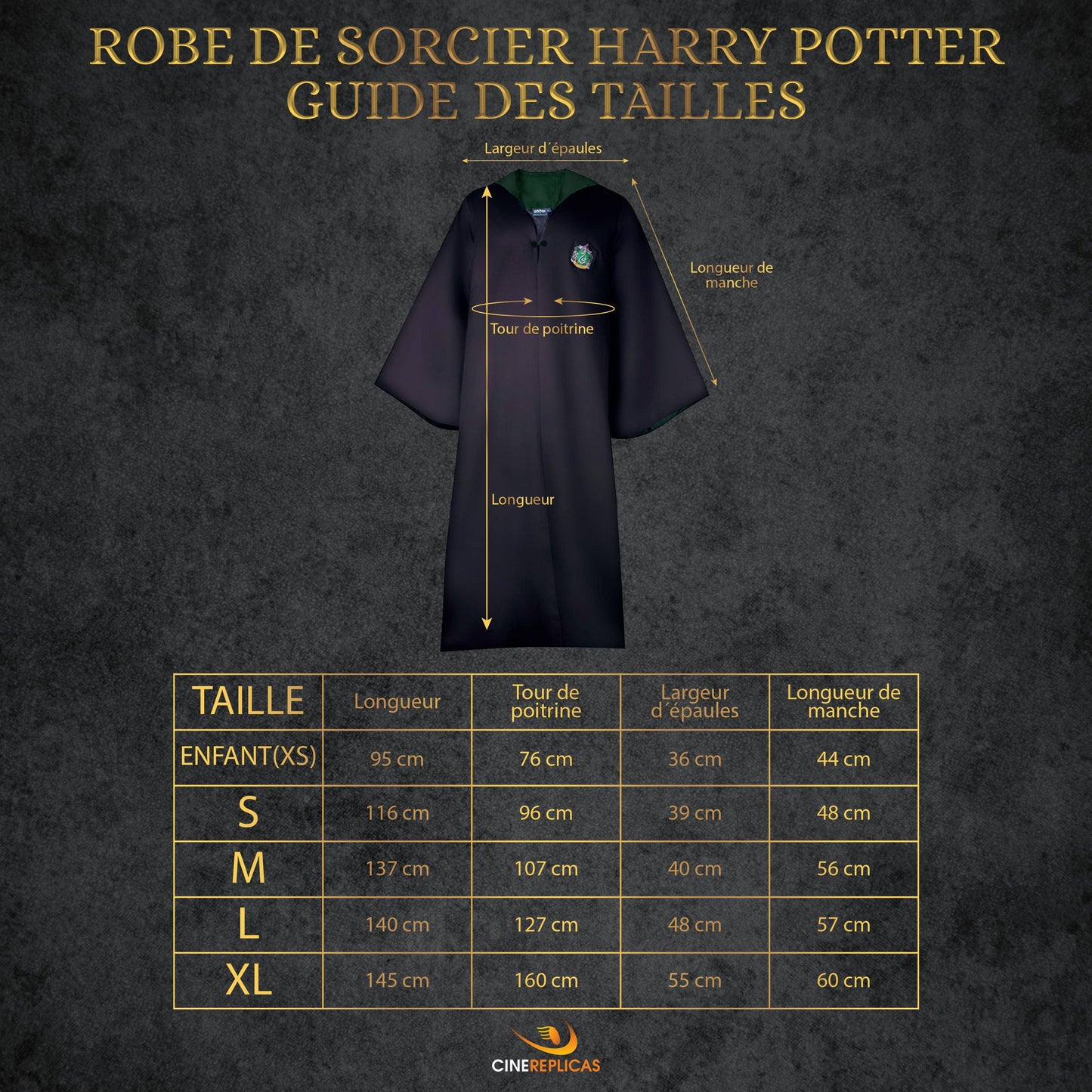 Slytherin Wizard Robe Kids
