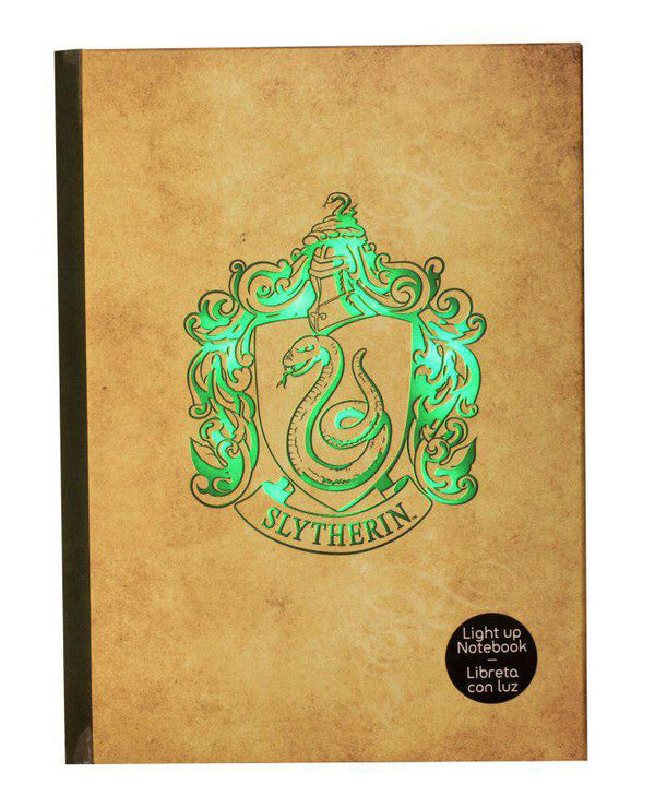 Caderno iluminado do Harry Potter - Sonserina