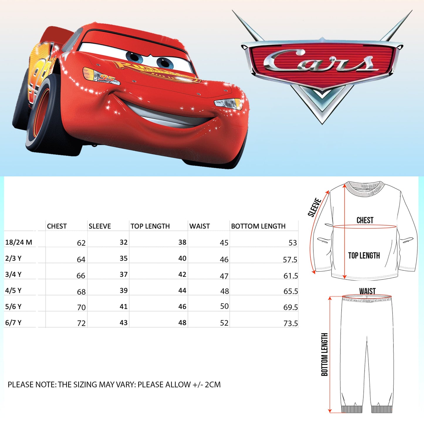 Disney Cars Pyjama