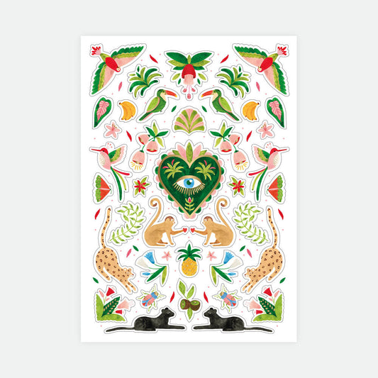 Mexican jungle - Stickers Set of 3 sheets