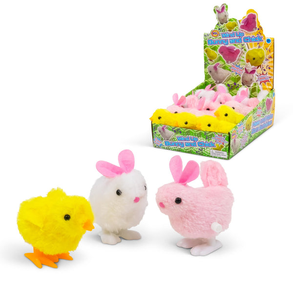 LAPIN ET POUSSIN À REMONTOIR