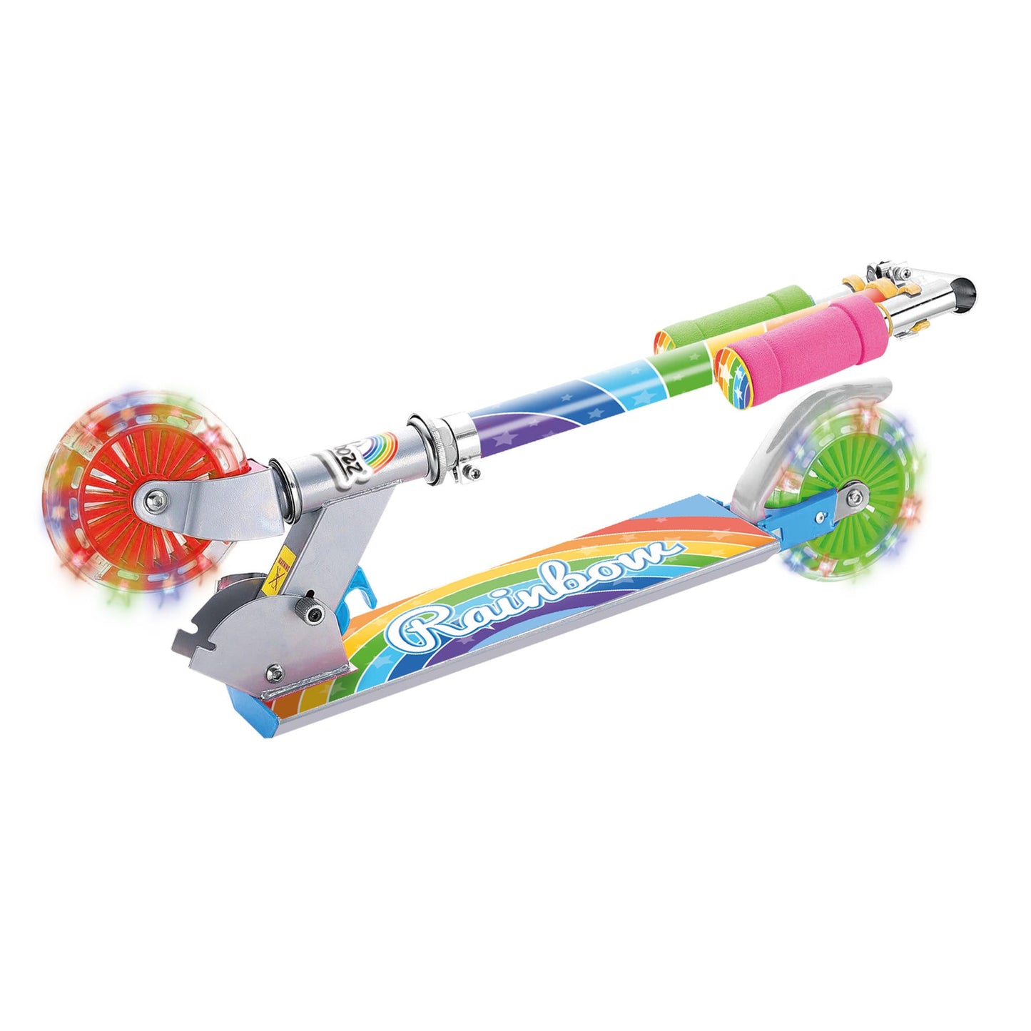 SCOOTER ARC-EN-CIEL AVEC ROUES CLIGNOTANTES
