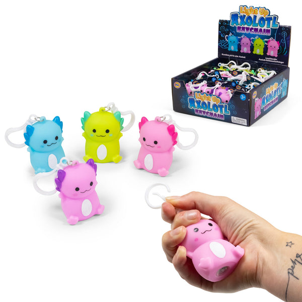 PORTE-CLÉS LUMINEUX AXOLOTL