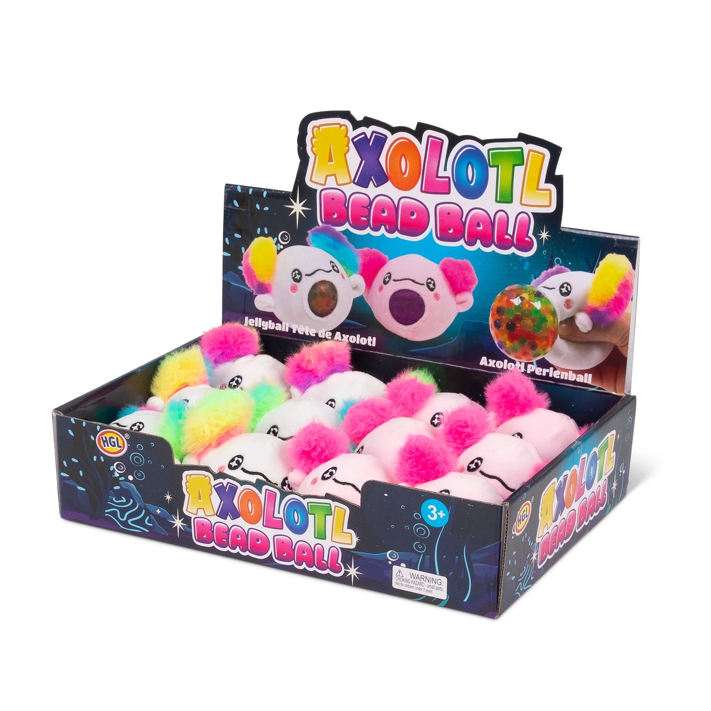 BALLE EN PELUCHE AXOLOTL