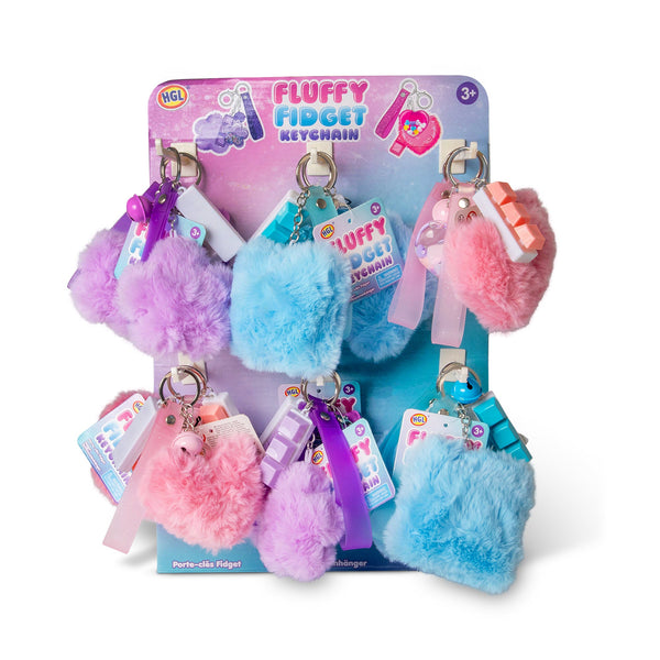 FLUFFY FIDGET KEYCHAINS