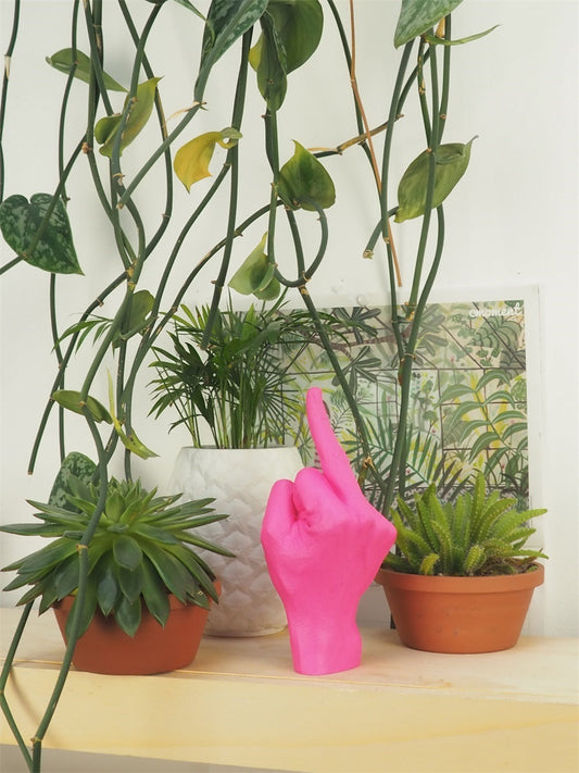 Escultura principal f ** k - rosa