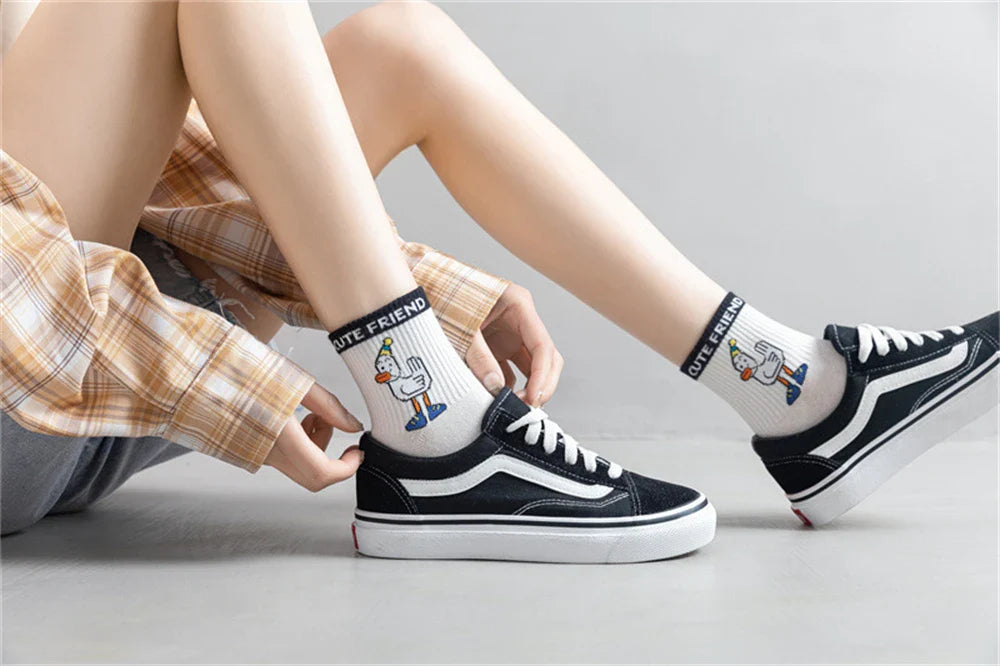 Calcetines de pato de cumpleaños