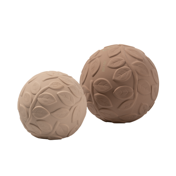 Set di 2 palline sensoriali con fogliame marrone