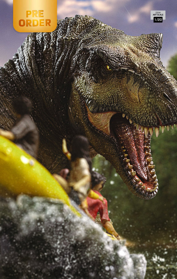 Statue T-Rex River Scene - Jurassic World: Rebirth - Demi Art Scale 1/20