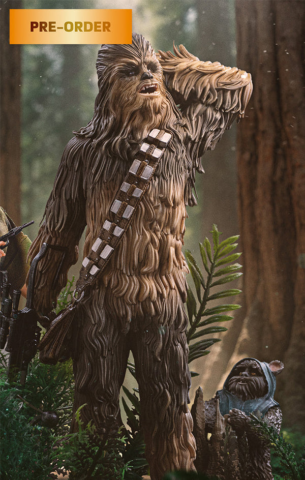 Statue Chewbacca and Tokkat - Star Wars - Art Scale 1/10