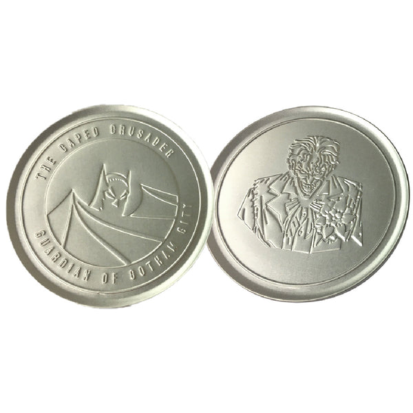 Set de 4 sous-verres métal embossés Batman