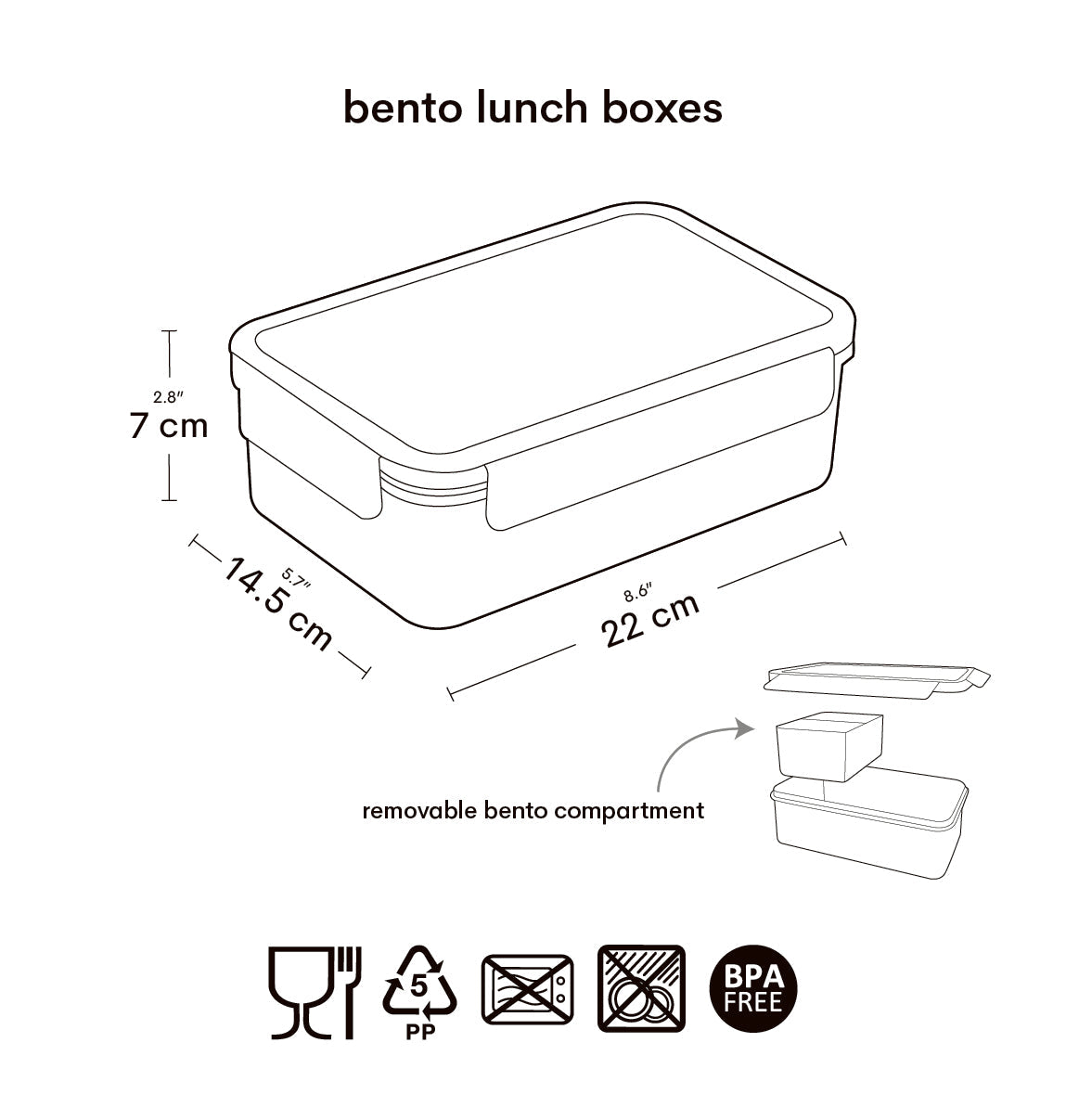 Boîte à déjeuner bento - Amis de la forêt – vue 6 – A Little Lovely Company