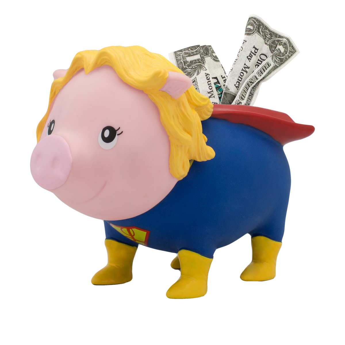 Duo de Tirelires Cochons Super-Héros – Homme et Femme