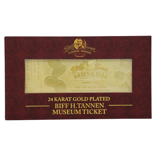 Objet collector Retour vers le Futur - 24K Gold Plated Biff Tannen Museum Entrance TicketTObjet collector Retour vers le Futur - 24K Gold Plated Biff Tannen Museum Entrance TicketiObjet collector Retour vers le Futur - 24K Gold Plated Biff Tannen Museum Entrance TicketcObjet collector Retour vers le Futur - 24K Gold Plated Biff Tannen Museum Entrance TicketkObjet collector Retour vers le Futur - 24K Gold Plated Biff Tannen Museum Entrance TicketeObjet collector Retour vers le Futur - 24K Gold Plated Biff Ta