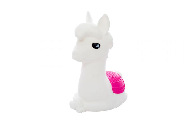 Luz noturna de alpaca branca