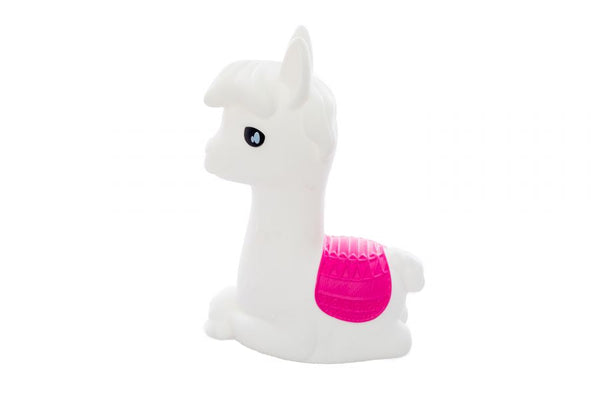 Luz noturna de alpaca branca