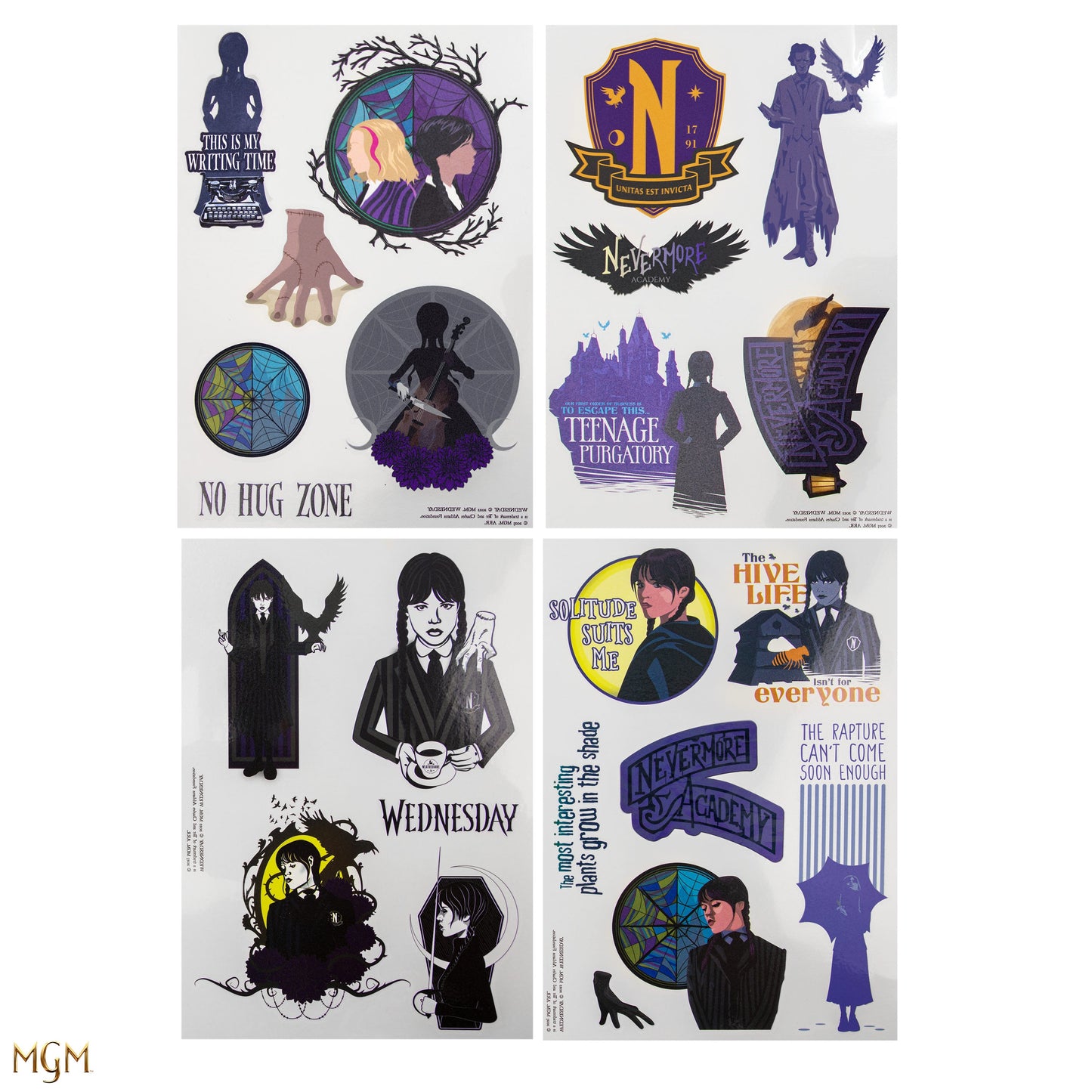 Wednesday Temporary Tattoos (23 tattoos)