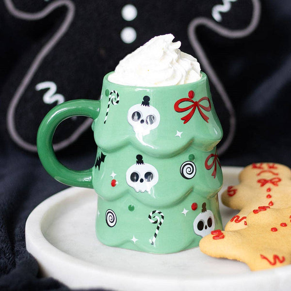 Joyeux Creepmas Tasse Arbre de Noël Gothique