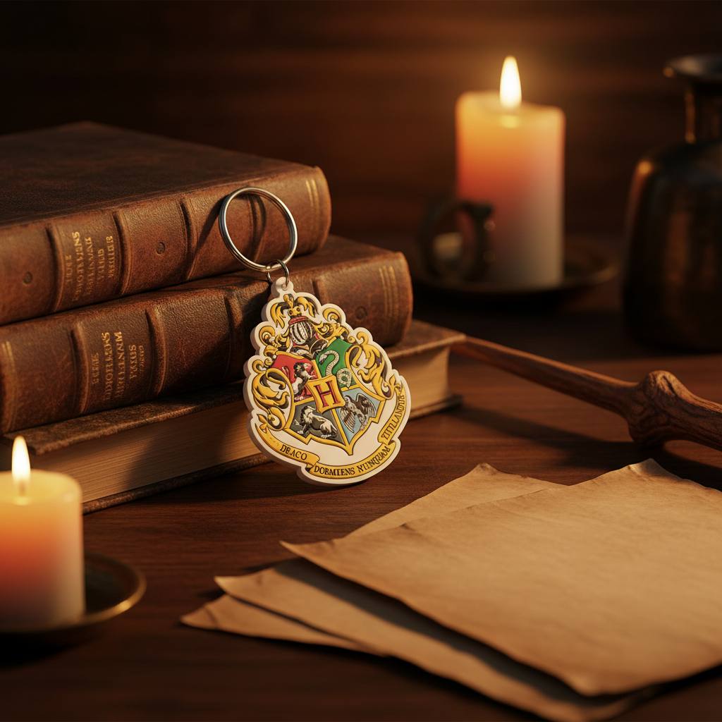 Harry Potter Keychain - Hogwarts Crest