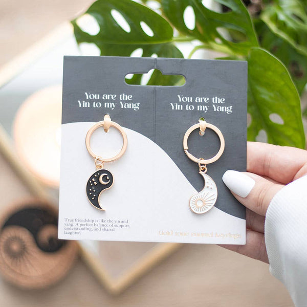 Paire de porte-clés Yin Yang Best Friend