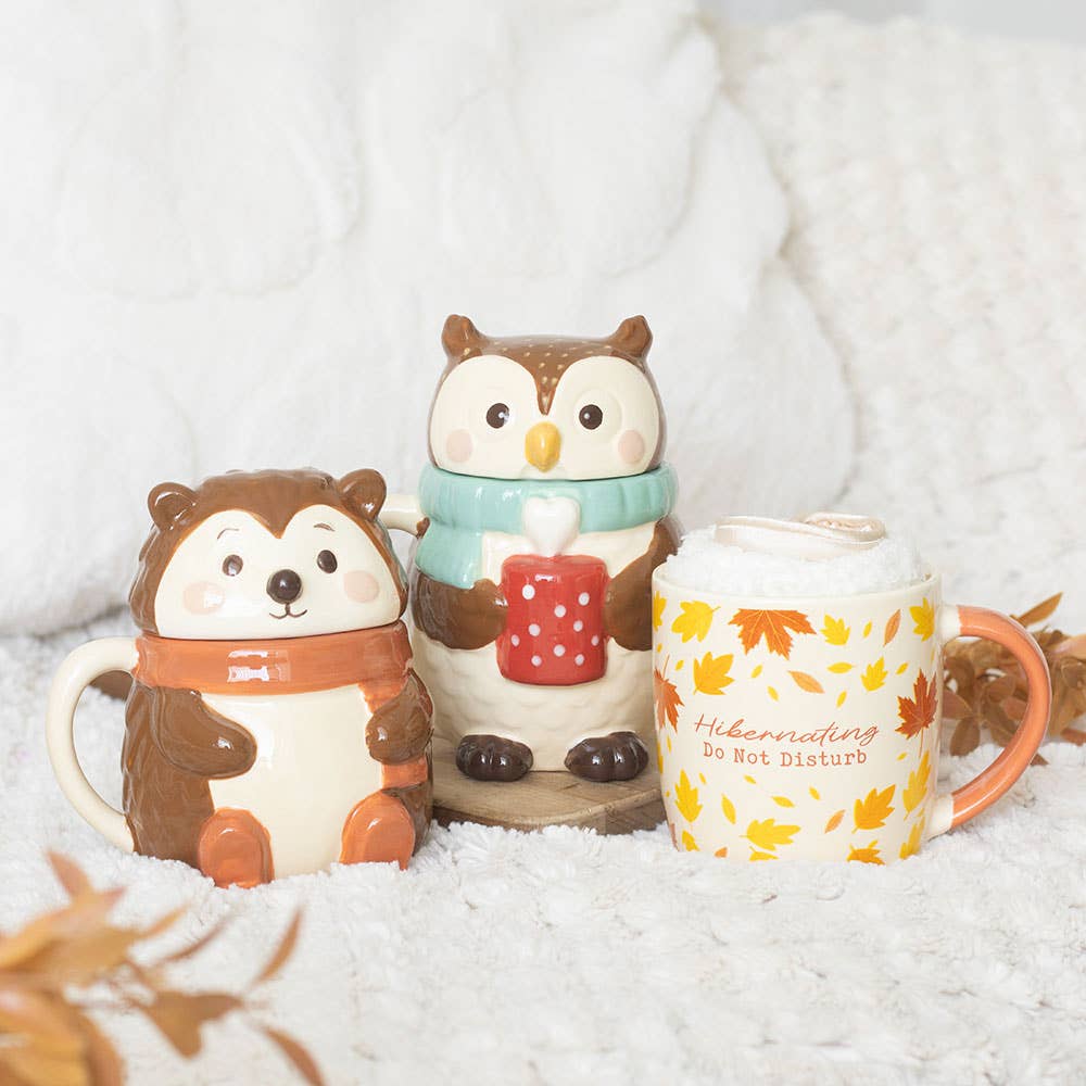 Mug avec couvercle Oliver le hibou